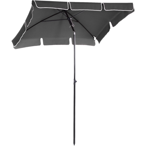 4goodz Outsunny parasol rechthoek met volant 198x130 cm -