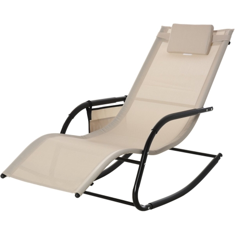 4goodz Schommel ligbed met nekkussen 150x62x88 cm -