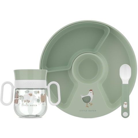 Set babyservies mio 3-delig little farm II Mepal - Mepal