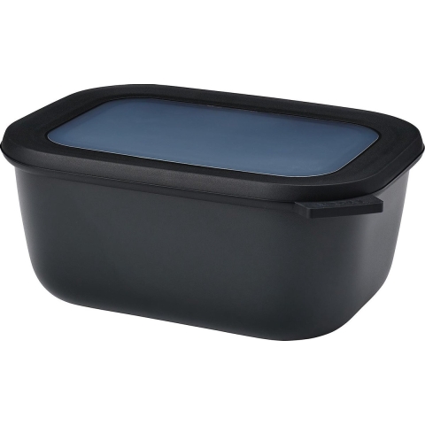 Multikom cirqula rechthoekig 1500 ml nordic black Mepal - Mepal