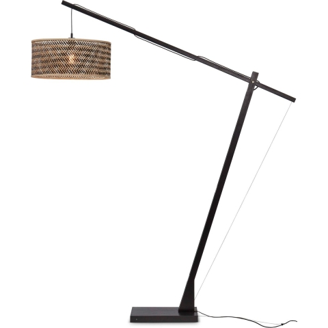 Good&Mojo Vloerlamp java bamboe zwart/naturel 175x50x207cm