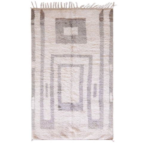 AFK Living Elegant berbertapijt met unieke grafische stijl van wol 162 x 266 cm