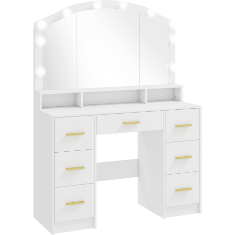 4goodz Hollywood kaptafel met 10 led 110x40x150cm -