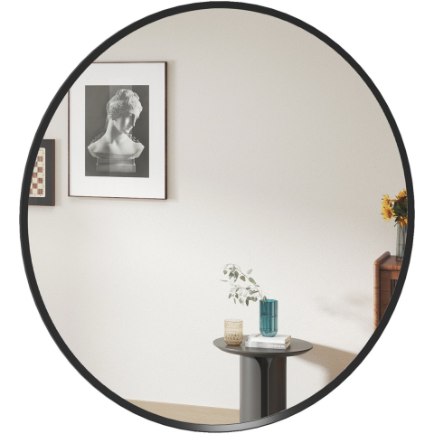 4goodz Ronde spiegel 61 cm met aluminium frame -