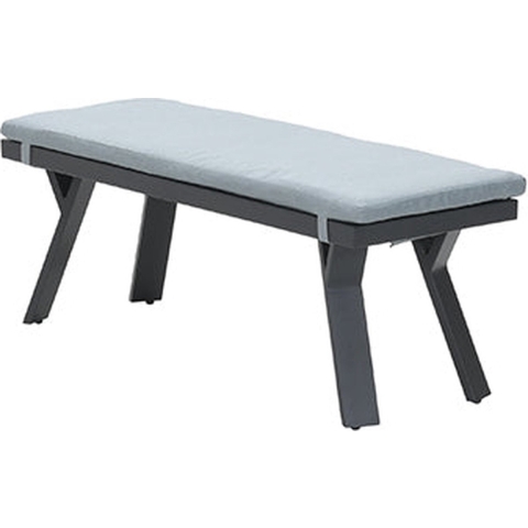 Garden Impressions Sergio bank 110x40xh45 carbon black/ mint grey