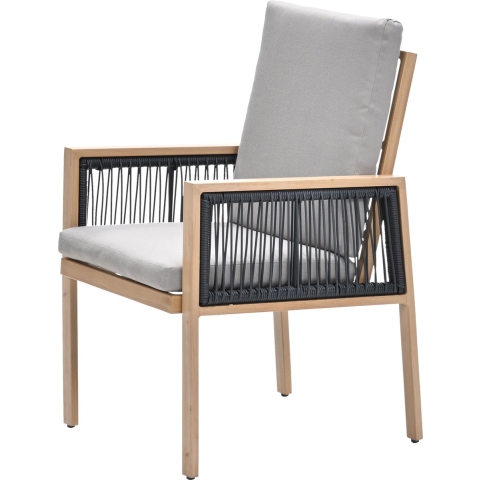 Garden Impressions Decala dining fauteuil aluminium light teak look desert sand