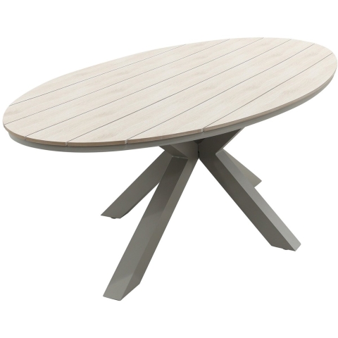 Garden Impressions Edison tafel ovaal 220x115 cm -light teak vironwood