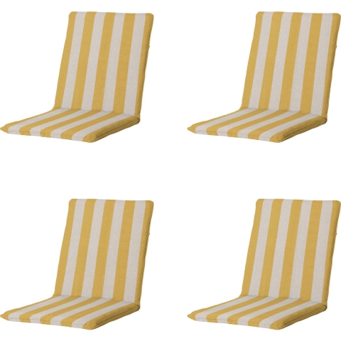 Madison stapelstoelkussen amora - 97x49x5cm set van 4
