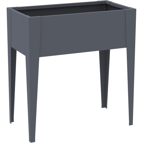 Westmann Vedura s metalen verhoogde plantenbak 74x40x80 cm grijs