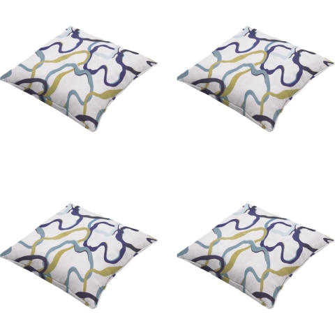 Madison sierkussen blaze - 50x50x10cm set van 4
