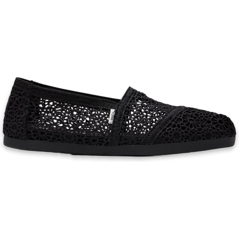 TOMS Apargata Crochet zwarte dames Espadrilles