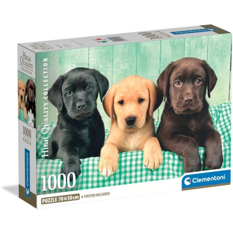 Clementoni puzzel 1000pcs labradors