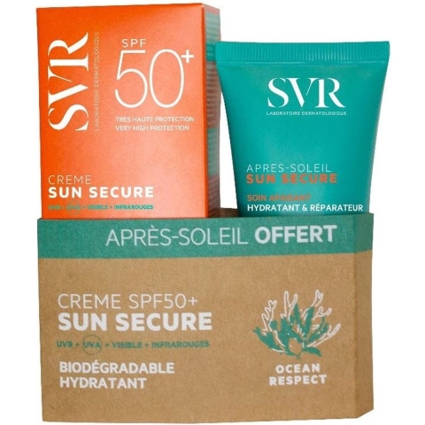 SVR Sun Secure Crème SPF 50+ + Lait Après-Soleil | 2 x 50 ml PROMO