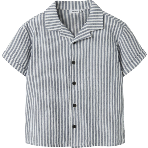 Name It Blouse - NkmFedenis - Vintage Indigo/Cloud Danser - Name It - 9-10 jaar (134-140) - Shirts