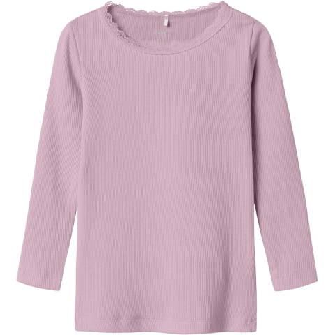 Name It Blouse - Rib - Noos - NmfKab - Geurig Lilac - Name It - 4 jaar (104) - Shirts