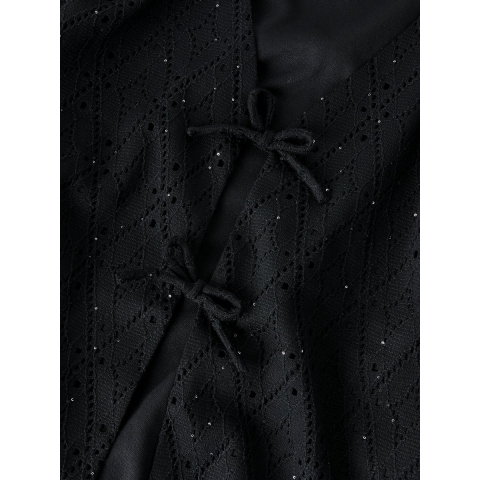 Name It Cardigan - NkfHisa - Zwart - Name It - 6 jaar (116) - Cardigan