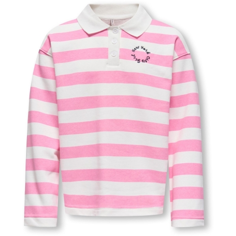 Kids Only Sweatshirt - KogEsther - Begonia Roze/White Alyssum - Kids Only - 9-10 jaar (134-140) - Sweatshirt