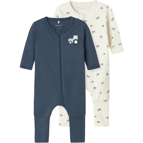 Name It Pyjamapak - Noos - 2-pack - NbmNightsuit - Jet Stream - Name It - 4 jaar (104) - Pyjamapak