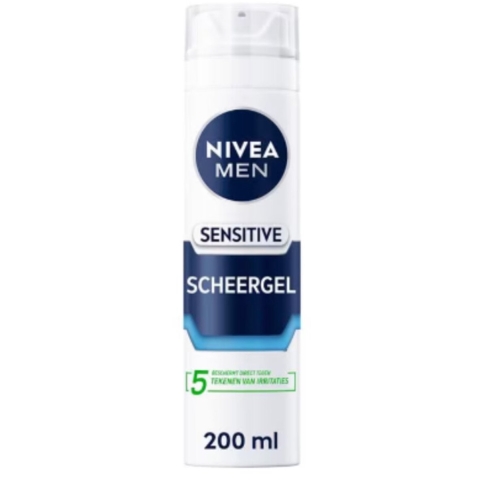 6x NIVEA Men Scheergel Sensitive 200 ml