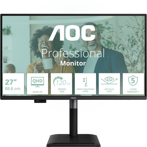 AOC Professional Q27P4CV 27  Quad HD 120Hz IPS Monitor