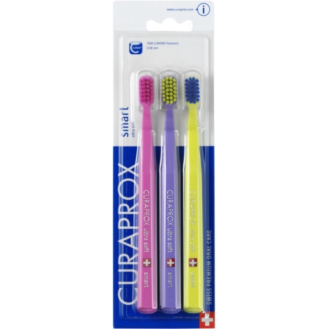 2x Curaprox Tandenborstel Smart Ultra Soft 3 stuks