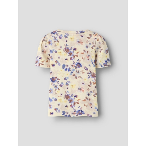 Name It T-Shirt - NmfFlora - Amandelmelk - Name It - 6 jaar (116) - T-Shirts