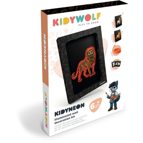Kidywolf Wanddecoratieset - Kidyneon - Neon Light Creatief - An - Kidywolf - OneSize - Creatieve Speelset