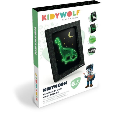 Kidywolf Wanddecoratieset - Kidyneon - Neon Light Creatief - Di - Kidywolf - OneSize - Creatieve Speelset