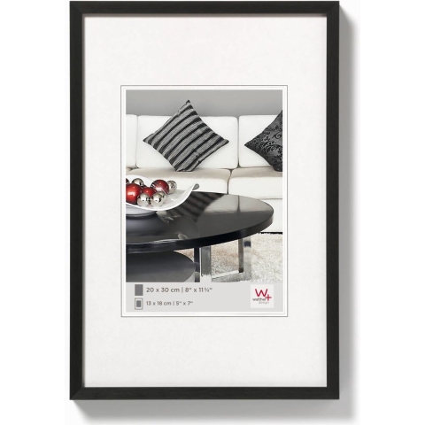 walther+ design AJ130B Wissellijst Papierformaat: DIN A4 Zwart