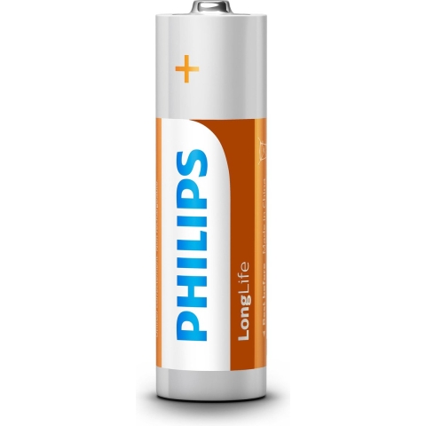 Philips batterij Longlife AA R6 12x4st