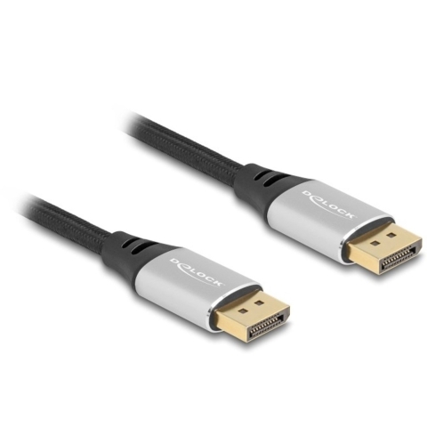 DeLOCK 80634 DisplayPort kabel 2 m Zwart, Zilver