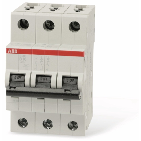 ABB 2CDS253001R0165 S203-B16 Zekeringautomaat 3-polig 16 A