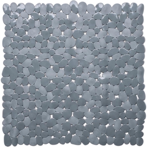 Douchemat antislip Stones 53x53cm grijs