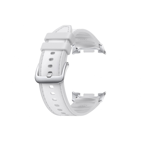 Samsung Galaxy Watch8 - Hybrid Band Classic - Elegant nepleer en rubber - Wit