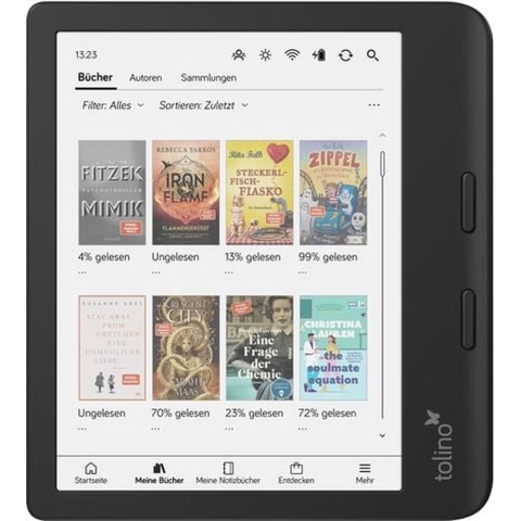 Tolino Vision Color - E-reader - E-inkt Kaleido 7"1264 x 1680 Pixels - Zwart