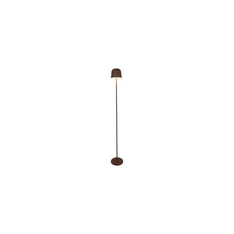 EGLO Mannera-L - Staande lamp - Oplaadbaar tot 47 uur - Draadloos - Roestbruin/Wit - H 140 cm - Dimbaar