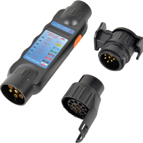 Carpoint Testerkit Aanhangerverlichting - 12 Volt - 2 adapters 7- en 13 polige stekkers