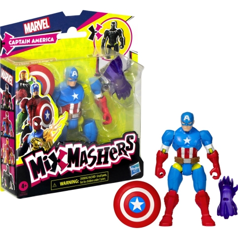 Beeldje Hasbro Marvel Mix Mashers Captain America