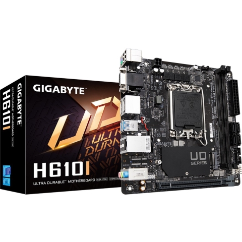 Gigabyte GA-H610I Moederbord Socket Intel LGA 1700 Vormfactor Mini-ITX Moederbord chipset Intel® H610 Express