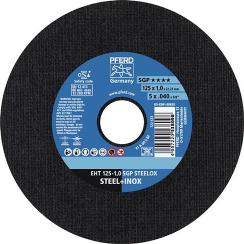 PFERD TOOLS EHT 230-1,9 SGP STEELOX 61328702 Doorslijpschijf recht 230 mm 25 stuk(s) RVS, Staal