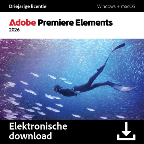 Adobe Premiere Elements 2026 (3 jarige licentie) - Meertalig (PC/Mac)