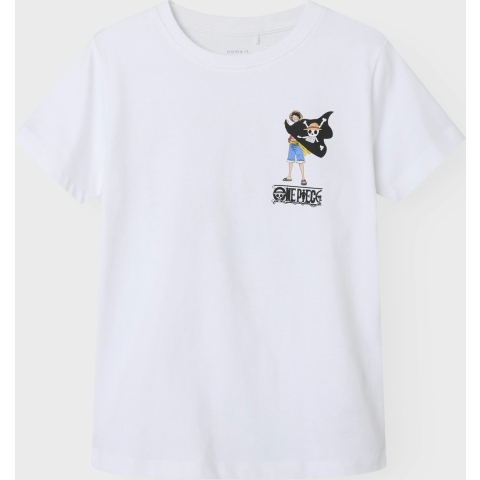 Name It T-Shirt - NkmDio Eendelig - Bright White - Name It - 7-8 jaar (122-128) - T-Shirts