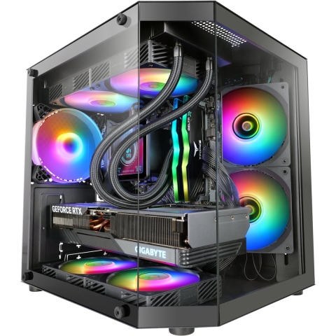 Mars Gaming MC-3TLITE Mini Tower Zwart