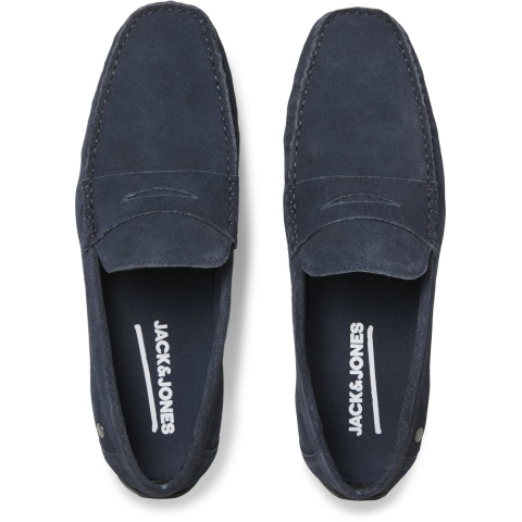 Jack & Jones Instappers Jensen Suede Loafer Blauw