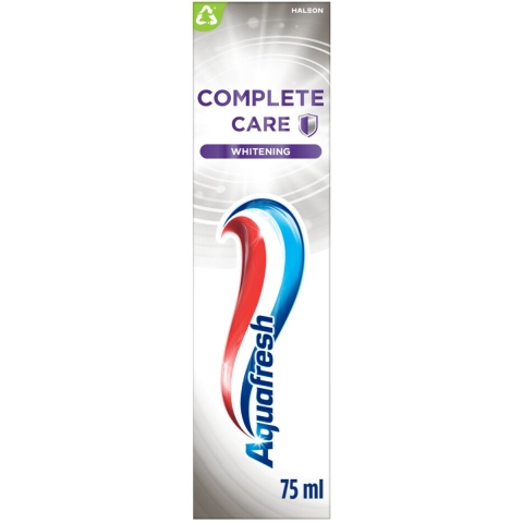 12x Aquafresh Tandpasta Complete Care Crystal White 75 ml