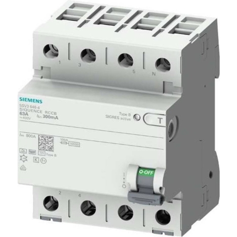Siemens 5SV33424 5SV3342-4 Aardlekschakelaar B 4-polig 25 A 0.03 A 400 V