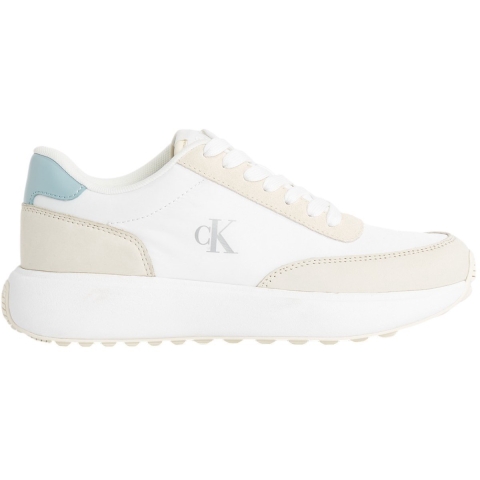 Calvin Klein Jeans Beige Leren Sport Sneakers