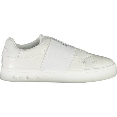 Calvin Klein Bianco Leren Dames Sneakers