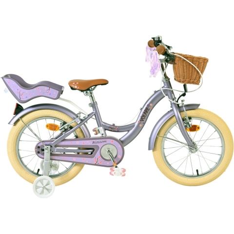 Volare Blossom - Kinderfiets - 16 inch - Twee Handremmen - Paars