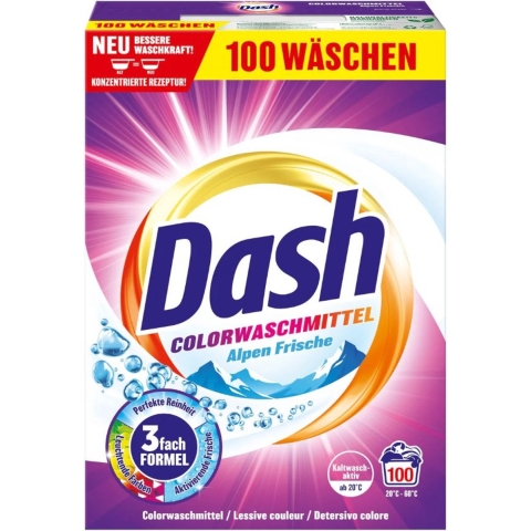 Dash Dash Color Fris Poeder Wasmiddel 5KG 100 Wasbeurten